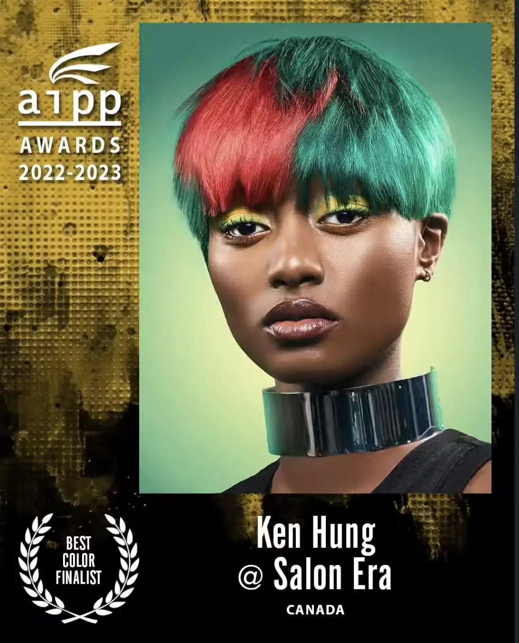 Ken Hung hair styling competition Vancouver Salon Era artistic creation master hairstylist award