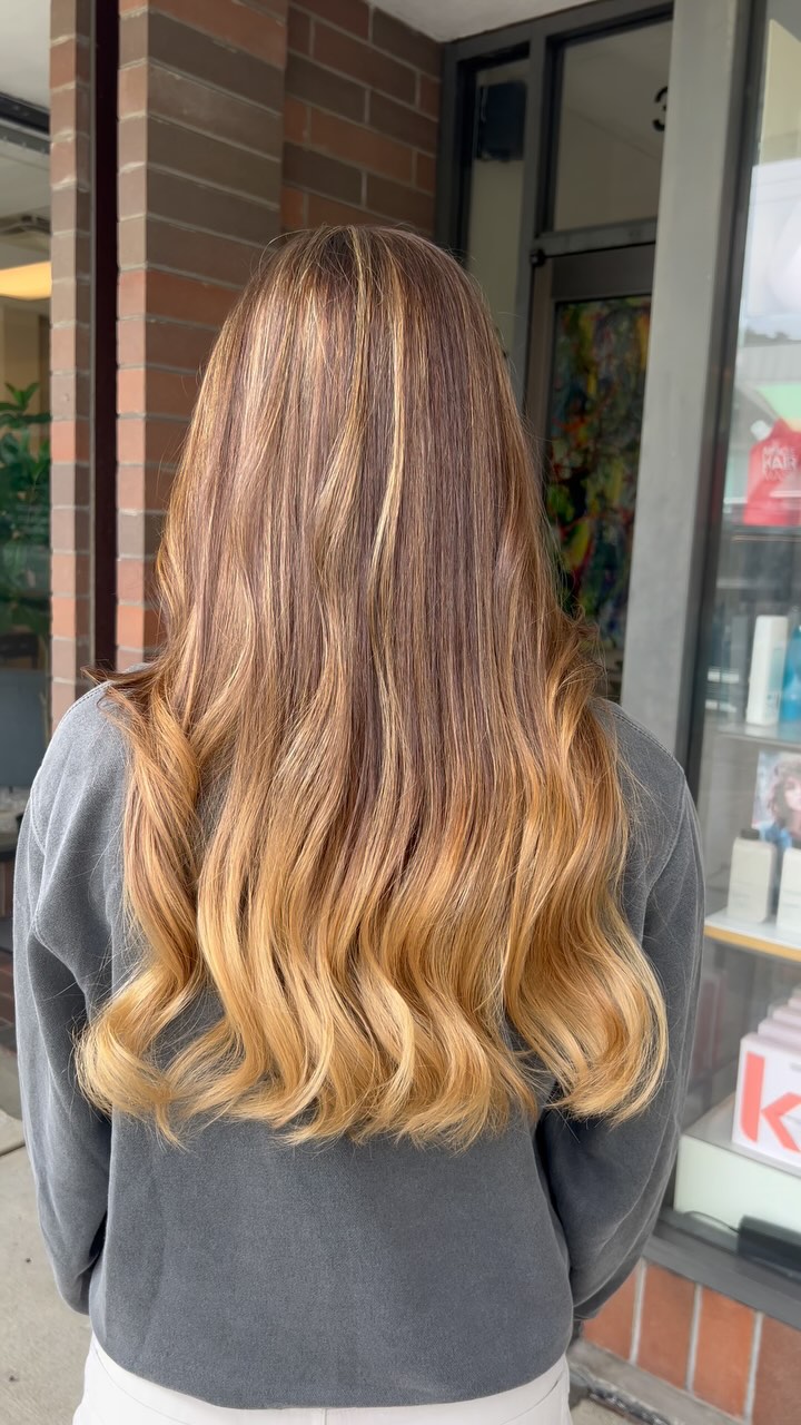 Stunning balayage transformation from dull to radiant by Amika Wang Vancouver balayage specialist
