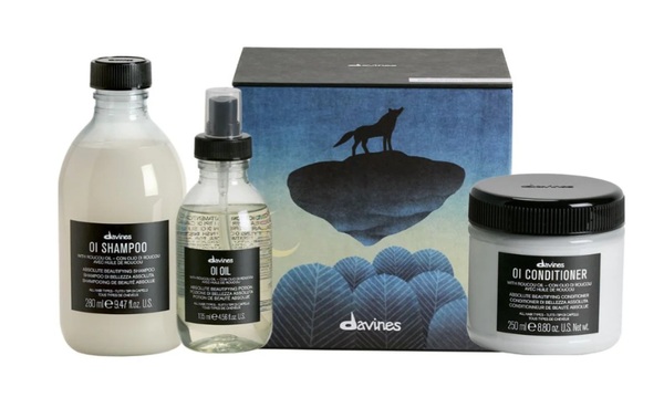 Davines Oi luxury holiday set with signature Oi oil shampoo and conditioner - $130 at Salon Era Vancouver