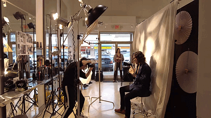 Ken Hung hair award photoshoot hair styling at Salon Era Vancouver - editorial hair artistry behind the scenes