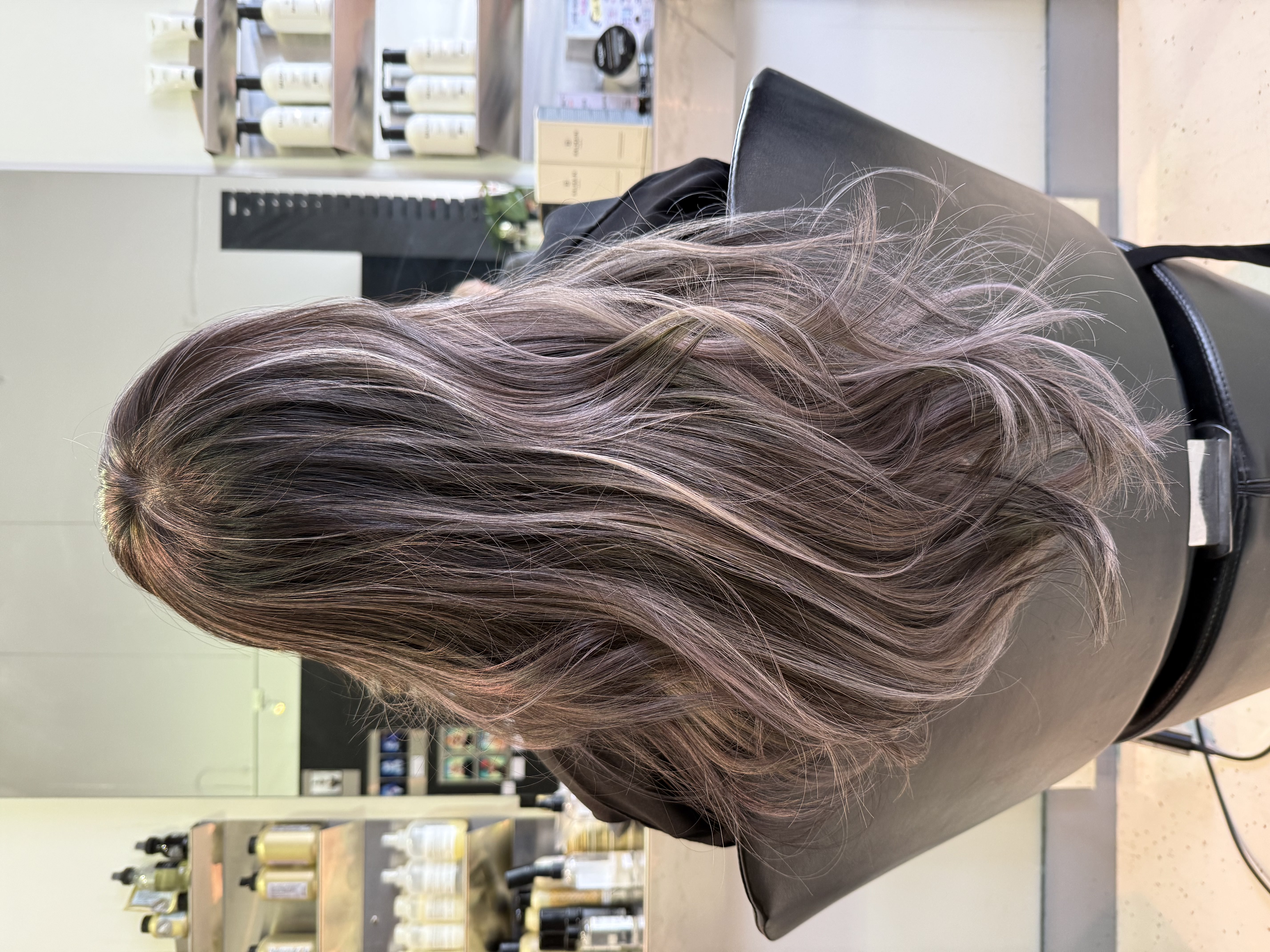 Hand-painted balayage by Ken Hung Vancouver hair artist